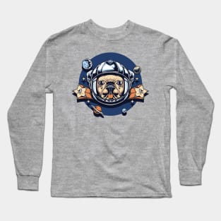 astronaut pug Long Sleeve T-Shirt